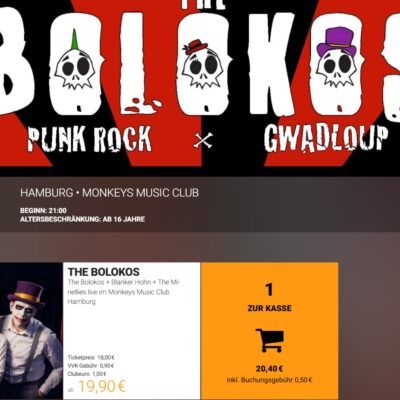 Gig am 11.04.2025 im Monkeys